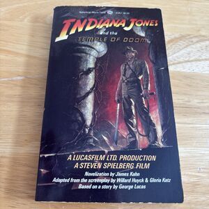 *1ST ED* Indiana Jones and the Temple of Doom novelization by James Kahn 1984 PB